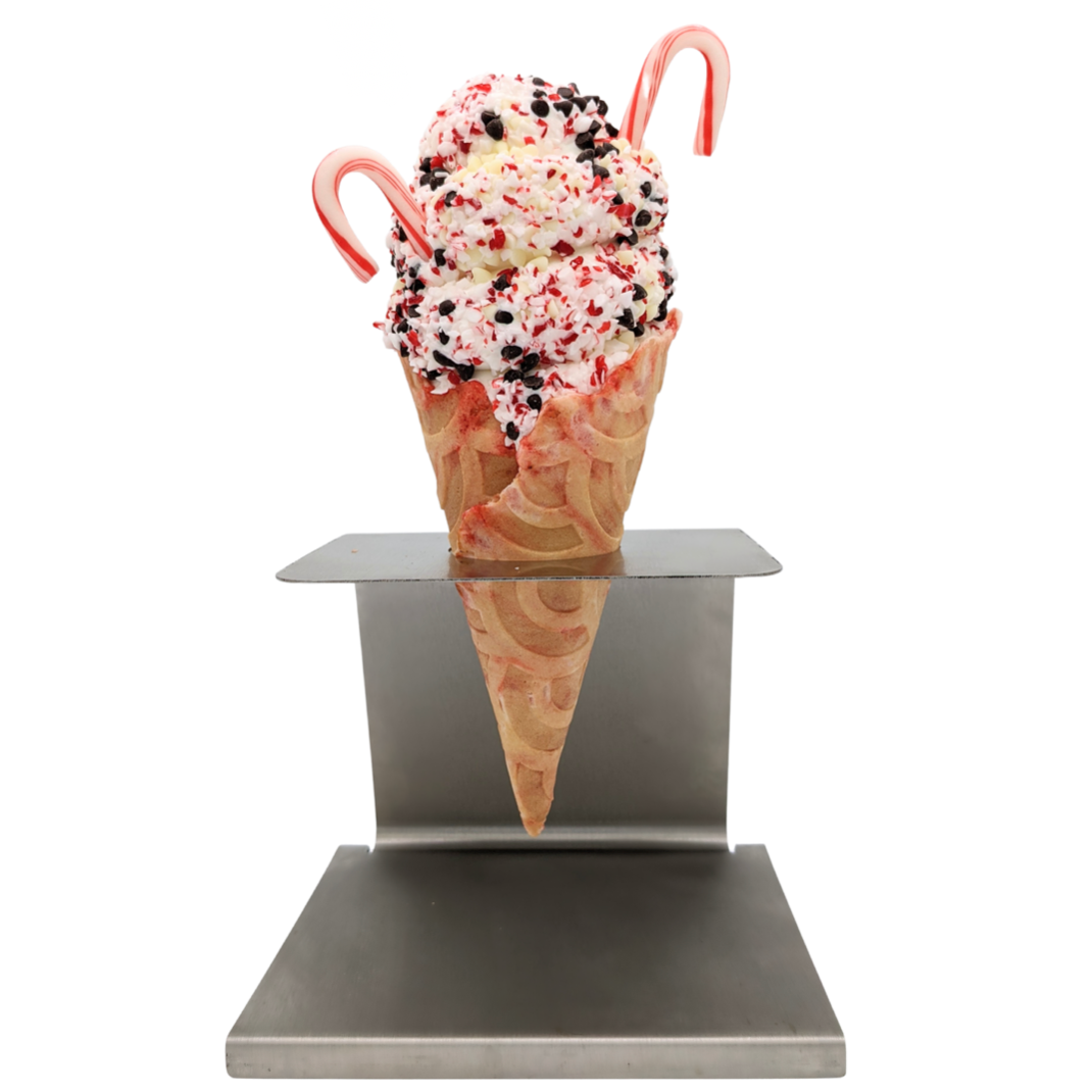 Chocolate Candy Cane Crush Cone